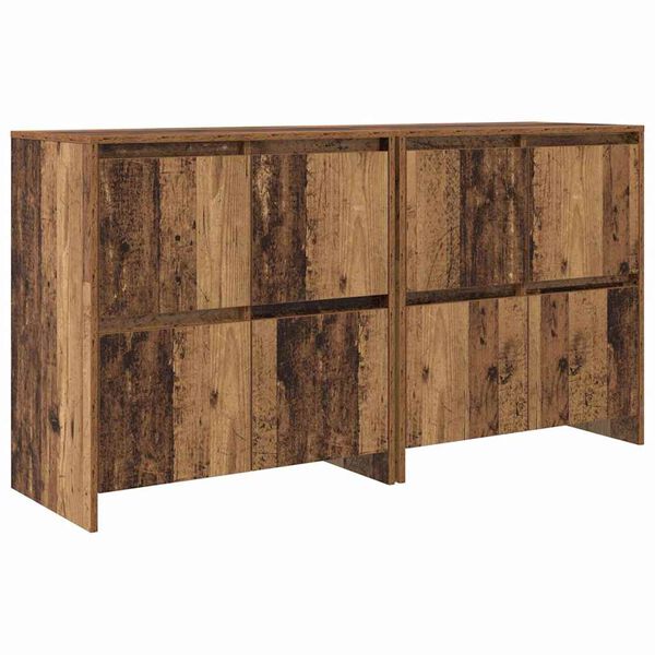 vidaXL Sideboards 2 pcs Gammelt tr&aelig; 70 x 41 x 75 cm Konstrueret tr&aelig;