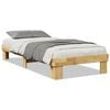 vidaXL sengestel uden madras 90x190 cm massivt tr&aelig; eg