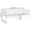 vidaXL daybed 90x190 cm massivt fyrretr&aelig; hvid