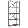 vidaXL Bogreol 60 x 30 x 155 cm Konstrueret tr&aelig; R&oslash;get eg