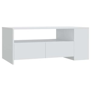vidaXL sofabord 102x55x42 cm konstrueret tr&aelig; hvid