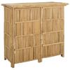 vidaXL Udend&oslash;rs barbord Naturfarvet 115 x 55 x 105 cm Bambus