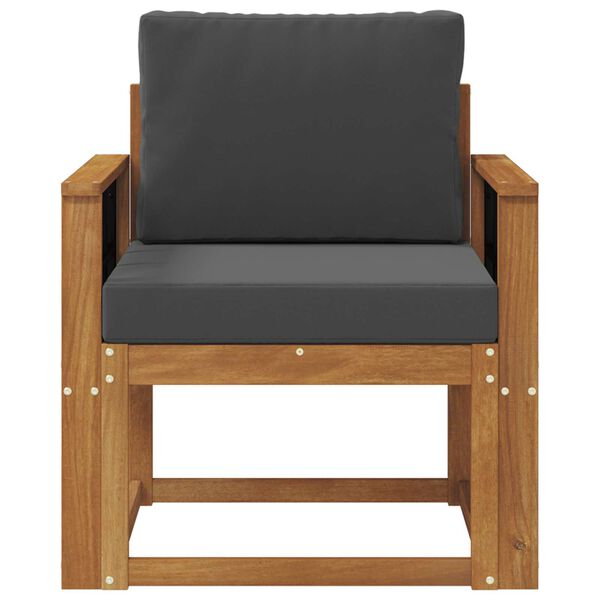 vidaXL Udend&oslash;rs sofa Soli Akacietr&aelig; og polyester Naturfarvet