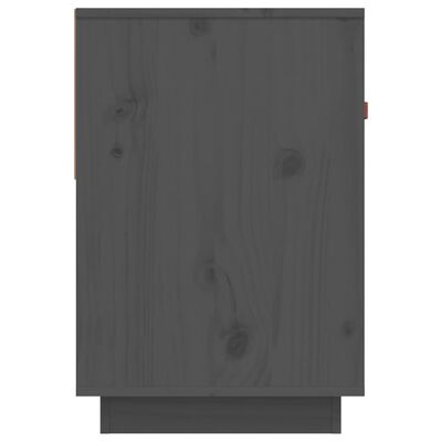 vidaXL tv-bord 90x40x60 cm massivt fyrretræ grå