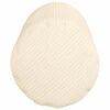 vidaXL Bolsterpuder 2 pcs Creme Ø 15 x 40 cm Velourstof