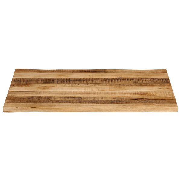 vidaXL bordplade 100x80x3,8 cm naturlig kant massivt ru mangotr&aelig;