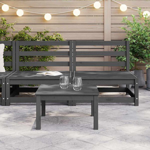 vidaXL midterdele til havesofa 2 stk. massivt fyrretr&aelig; gr&aring;