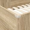 vidaXL Loft Sengestel med Skrivebord Sonoma eg 98,5 x 200 cm