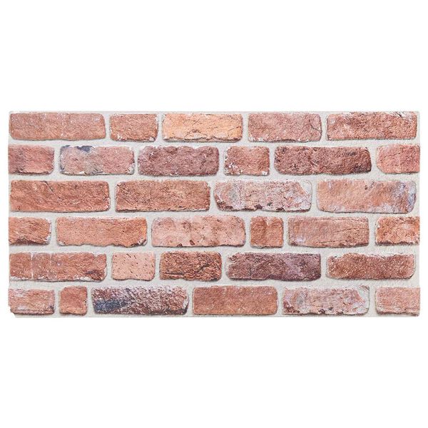 vidaXL V&aelig;gpaneler 10 pcs R&oslash;d 100 x 50 cm EPS Skum