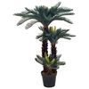 vidaXL kunstig cycaspalme med urtepotte gr&oslash;n 125 cm