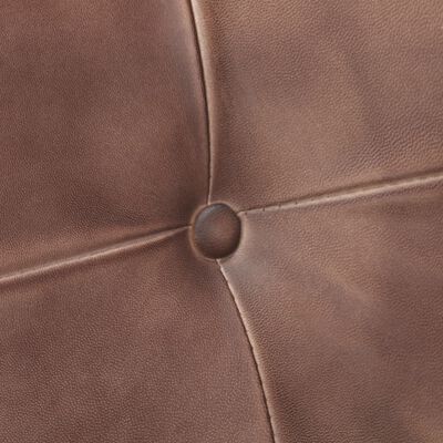 vidaXL spisebordsstole med cantilever 4 stk. ægte læder rustikbrun