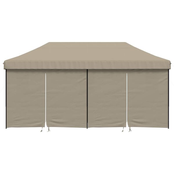 vidaXL Party Tent Gr&aring;brun 292 x 580 x 315 cm Oxford stof