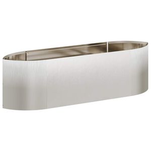 vidaXL H&aelig;vet Havebed Rustfrit st&aring;l 140 x 40 x 40 cm St&aring;l