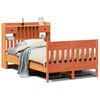 vidaXL sengeramme uden madras 135x190 cm massivt fyrretr&aelig; brun