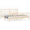 vidaXL sengeramme uden madras 200x200 cm massivt fyrretr&aelig;