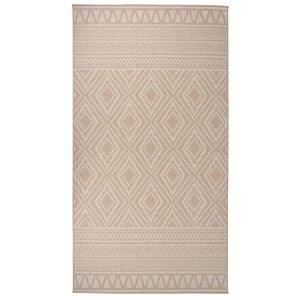 vidaXL fladv&aelig;vet udend&oslash;rst&aelig;ppe 80x150 cm stribet brun