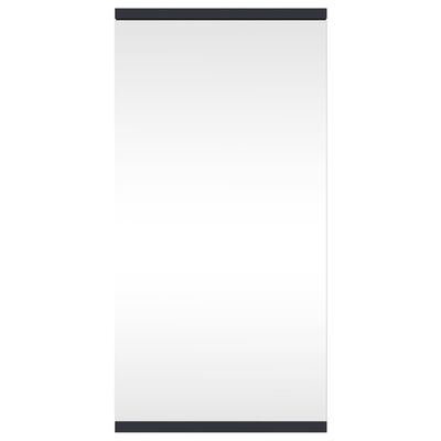 vidaXL hjørnehængt badeværelsesskab m. spejl 30x24x60 cm grå