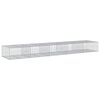 vidaXL gabionkurv med cover 500x100x50 cm galvaniseret jern