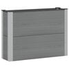 vidaXL H&oslash;jbed Gr&aring; 100 x 30 x 72 cm WPC og Aluminium