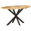 vidaXL spisebord 140x80x75 cm massivt mangotr&aelig;