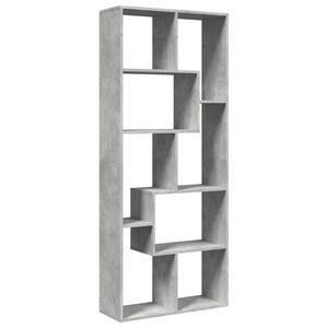 vidaXL bogreol/rumdeler 67x25x161,5 cm konstrueret tr&aelig; betongr&aring;