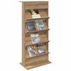 vidaXL Magasin Rack Artisan Egetr&aelig; 70 x 41 x 156 cm Konstrueret tr&aelig;