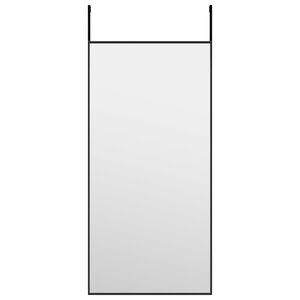 vidaXL d&oslash;rspejl 30x60 cm glas og aluminium sort