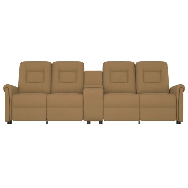 vidaXL 4-personers massagestol med kopholder gråbrun