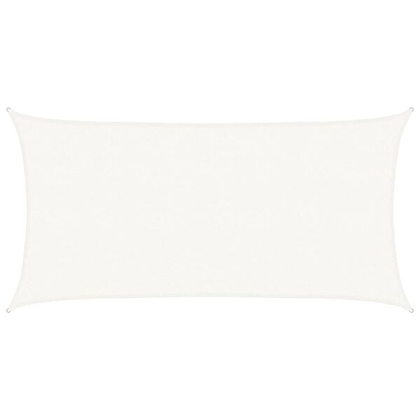 vidaXL solsejl 2,5x5 m 160 g/m² HDPE hvid