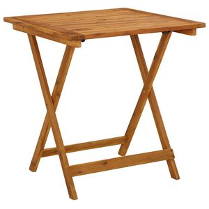 vidaXL foldbart havebord 70 x 70 x 75 cm massivt akacietr&aelig;