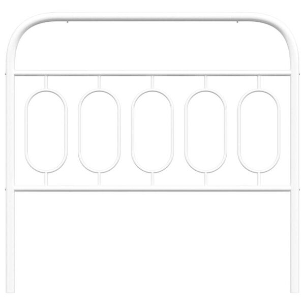 vidaXL udskiftningsgavl 100 cm metal hvid