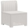 vidaXL 1-personers Havem&oslash;belsofa Rattan Look PP Hvid