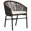 vidaXL havestole 2 stk. PVC rattan brun