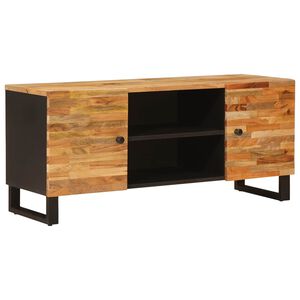vidaXL TV-skab med opbevaring Brun 105 x 33 x 46 cm Massivt mangotr&aelig;