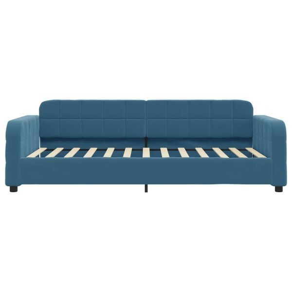 vidaXL daybed med madras 90x200 cm velour bl&aring;
