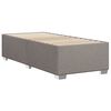 vidaXL Sengeramme uden madras Taupe 100x200 cm Stof