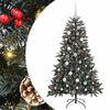 vidaXL Kunstigt juletr&aelig; med stativ Gr&oslash;n 120 cm PVC og plastik og st&aring;l