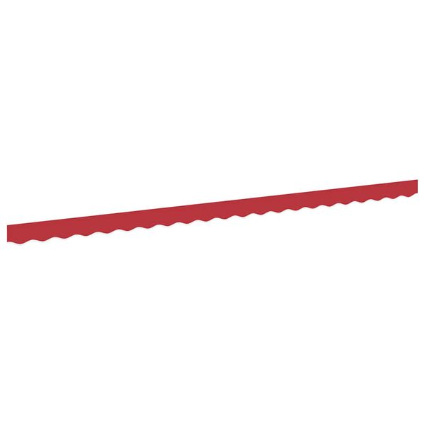 vidaXL Markise B&oslash;lge R&oslash;d 580 x 20 cm Kanvas