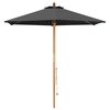 vidaXL Havesol &Oslash; 270 x 248 cm Massiv Eucalyptus Tr&aelig; Antracit