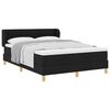 vidaXL Box spring seng med madras Sort 140 x 200 cm Stof