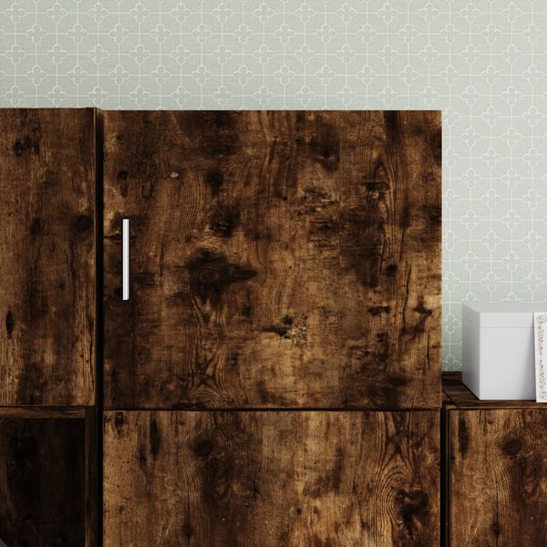 vidaXL v&aelig;gskab 45x42,5x40 cm konstrueret tr&aelig; r&oslash;get egetr&aelig;sfarve