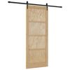 vidaXL Skyded&oslash;r ORKDAL Naturfarvet 86 x 211 cm Massivt fyrretr&aelig;