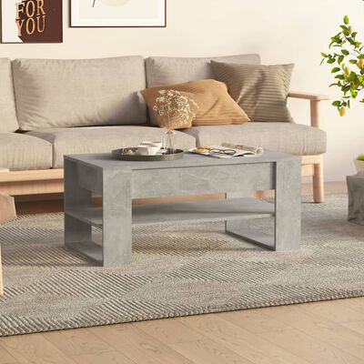 vidaXL sofabord 102x55x45 cm konstrueret træ betongrå