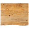 vidaXL bordplade 110x80x2,5 cm naturlig kant massivt mangotr&aelig;