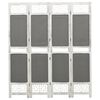 vidaXL 4-panels rumdeler 140x165 cm stof gr&aring;
