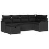 vidaXL Havesofa S&aelig;t 6 stk. Poly rattan