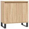 vidaXL badev&aelig;relsesskab 58x33x60 cm konstrueret tr&aelig; sonoma-eg