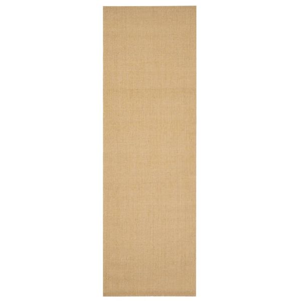 vidaXL gulvt&aelig;ppe 80x250 cm naturlig sisal