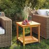 vidaXL sidebord 45 x 45 x 45 cm massivt akacietr&aelig;