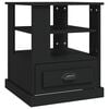 vidaXL sidebord 50x50x60 cm konstrueret tr&aelig; sort